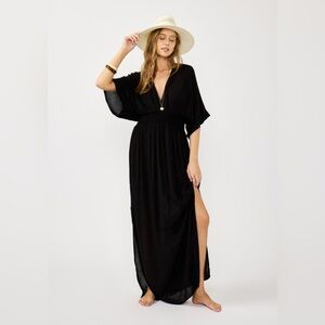 Lovestitch Starchild Kimono Sleeve Maxi Dress Sz M/L